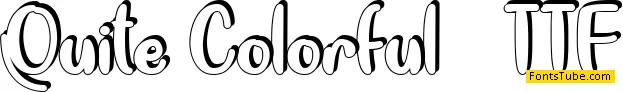 Quite Colorful Font