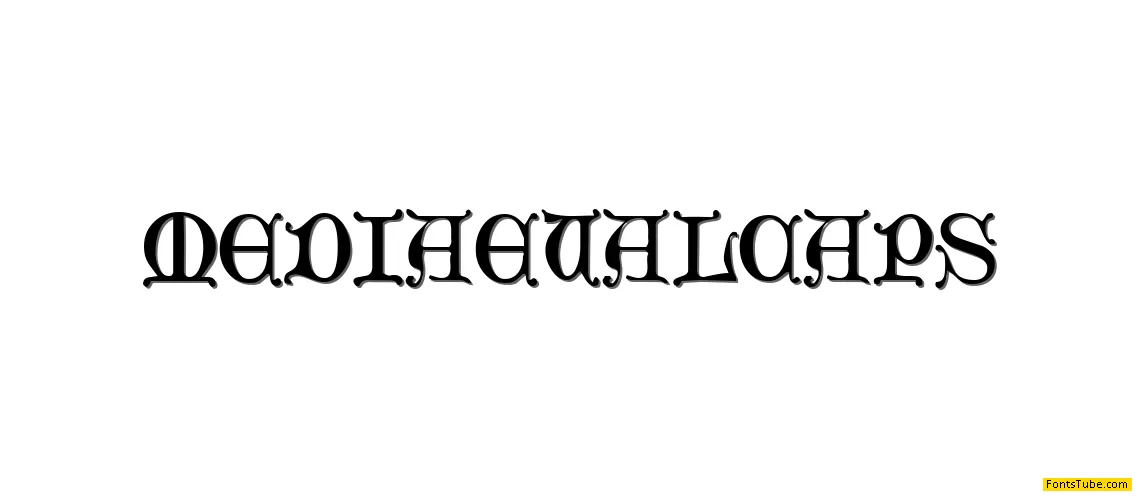 Mediaeval Caps Font