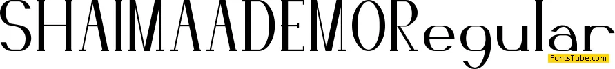 SHAIMAA DEMO Font Family