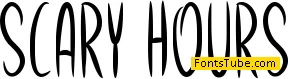 Scary Hours Font