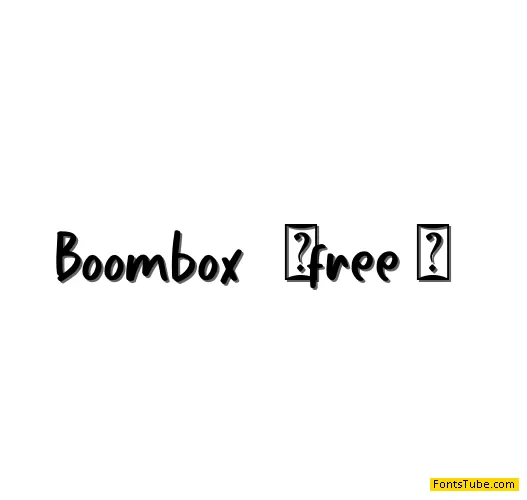 Boombox Font