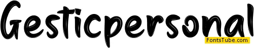 Gesticpersonal Font