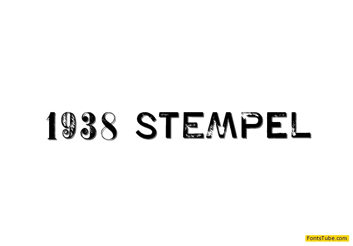 1938 STeMPEL Font