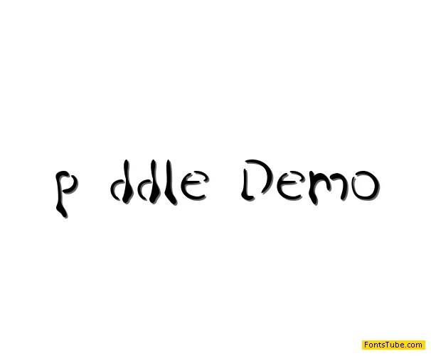 Puddle Font