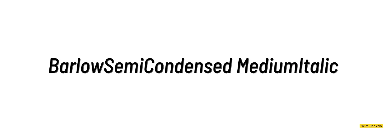 Barlow Semi Condensed Font Family