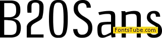 B20 Sans Font