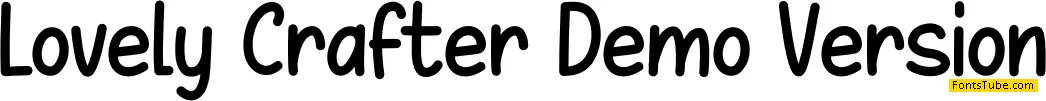 Lovely Crafter Demo Version Font
