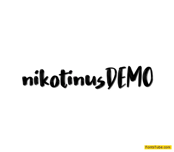 Nikotinus DEMO Font