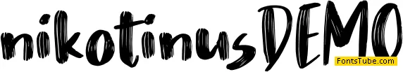 Nikotinus DEMO Font