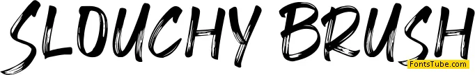 Slouchy Brush Font