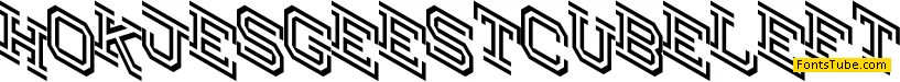 Hokjesgeestcube Font Family