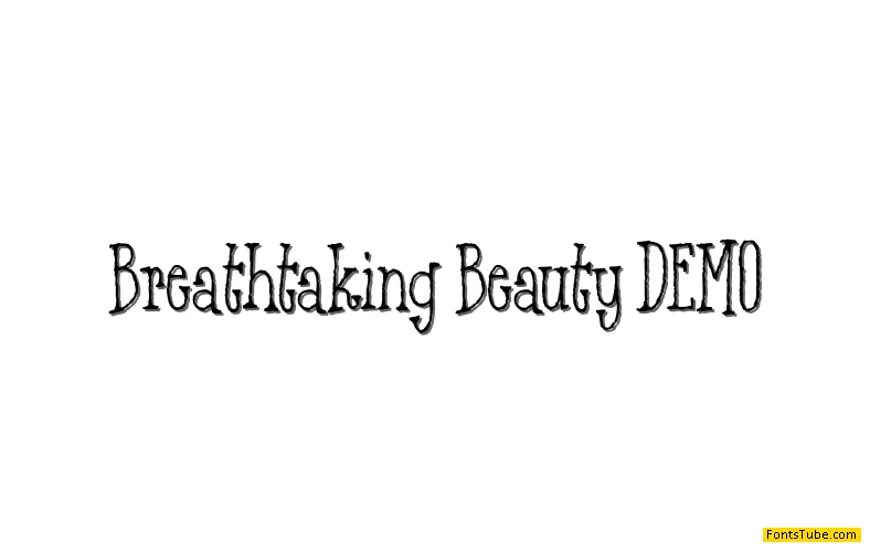 Breathtaking Beauty DEMO Font