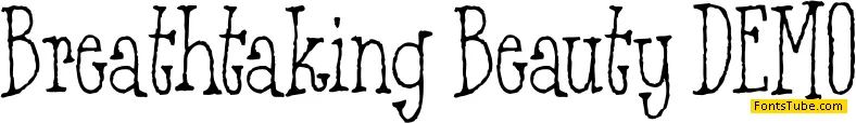 Breathtaking Beauty DEMO Font