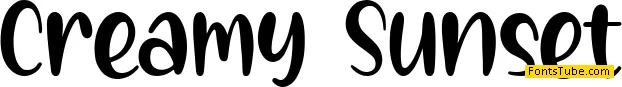 Creamy Sunset Font