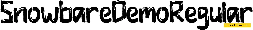 Snowbare Demo Font
