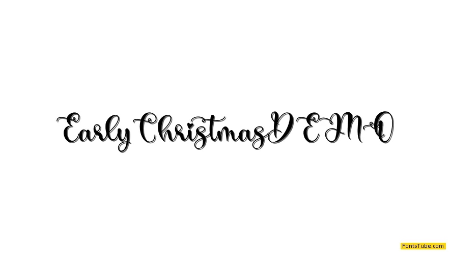 Early Christmas - Personal Use Font