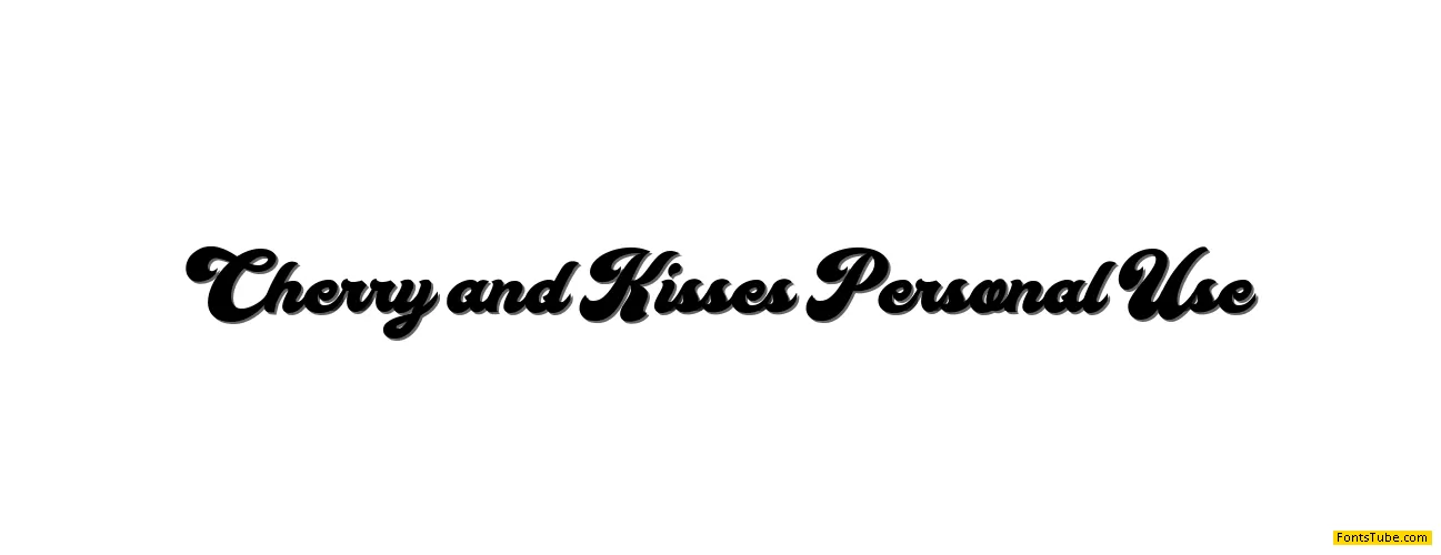 Cherry and Kisses Personal Use Font