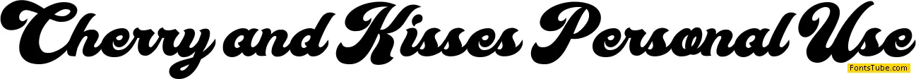 Cherry and Kisses Personal Use Font