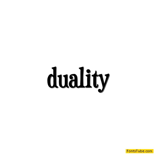 Duality Font