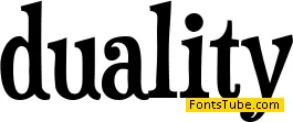 Duality Font