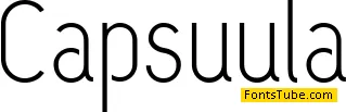 Capsuula Font