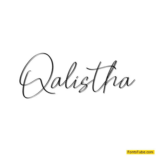 Qalistha Font