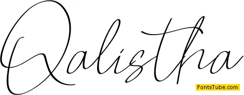 Qalistha Font
