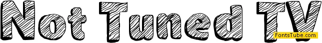 Not Tuned TV Font