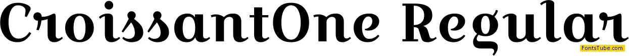 Croissant One Font