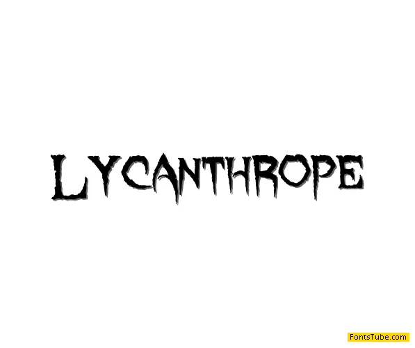 Lycanthrope Font