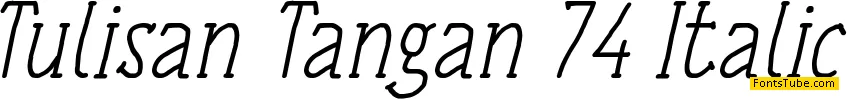Tulisan Tangan 74 Font Family