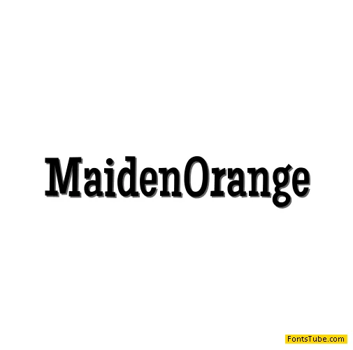 Maiden Orange Font