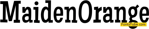 Maiden Orange Font