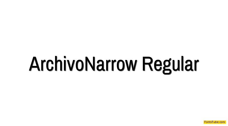 Archivo Narrow Font Family