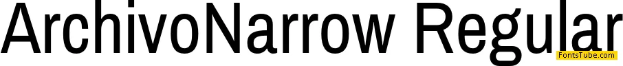 Archivo Narrow Font Family
