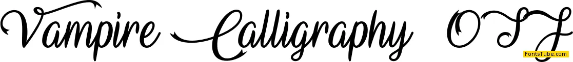 Vampire Calligraphy Font