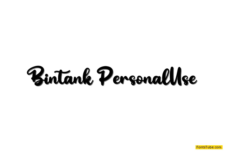 Bintank Font
