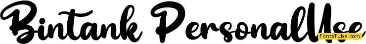 Bintank Font