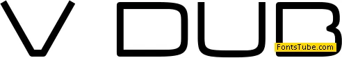 V Dub Font