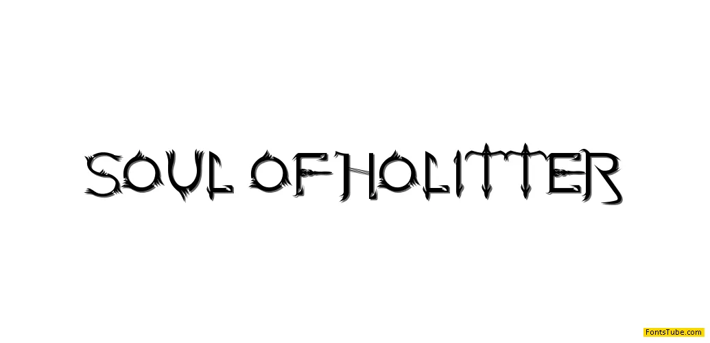 Soul Of Holitter Alternative Font