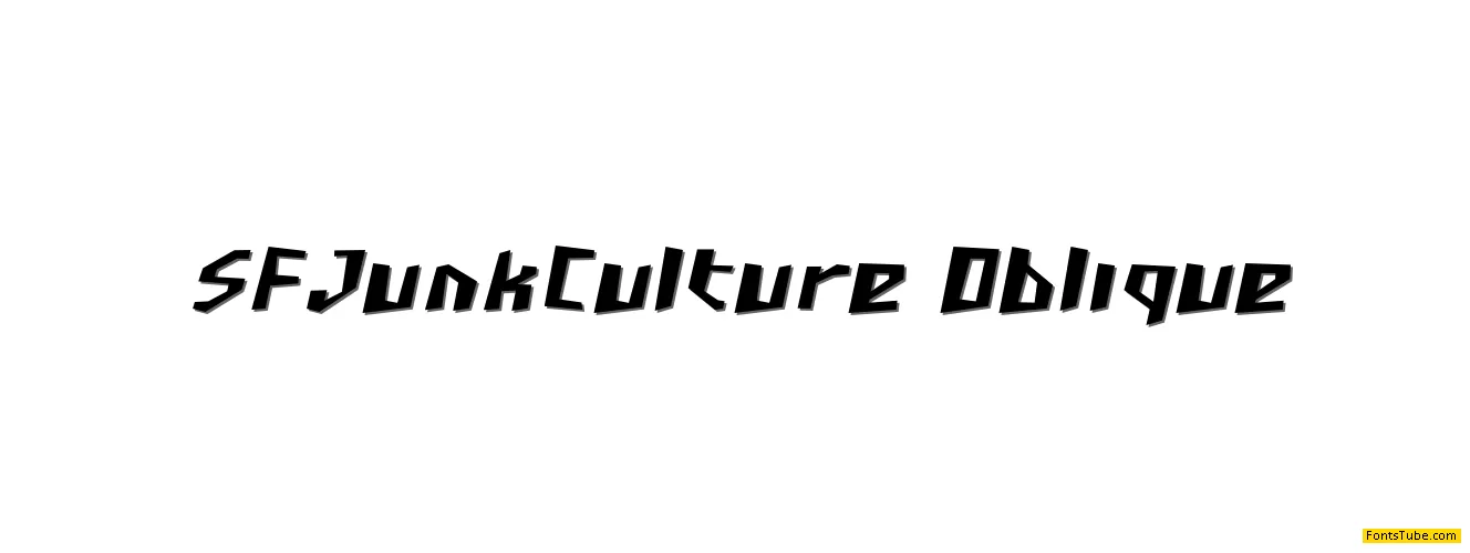 SF Junk Culture Font Family