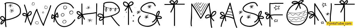 PWChristmasfont Font