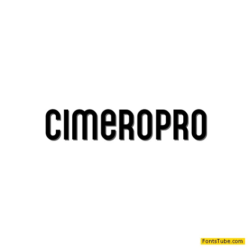 Cimero Pro Font