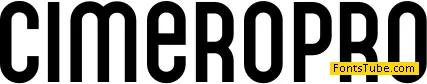 Cimero Pro Font
