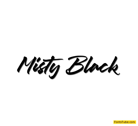 Misty Black Font