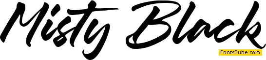 Misty Black Font