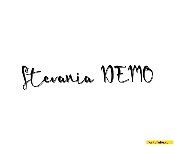 Stevania-PERSONAL USE Font