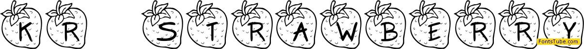 KR Strawberry Font