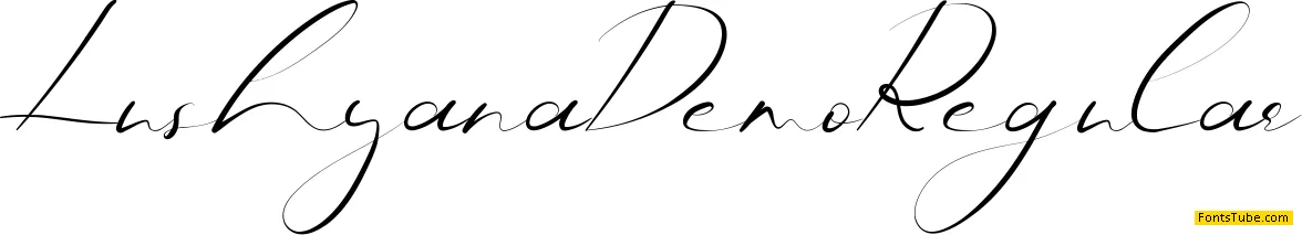 Lushyana Demo Font