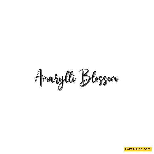 Amarylli Blossom Font